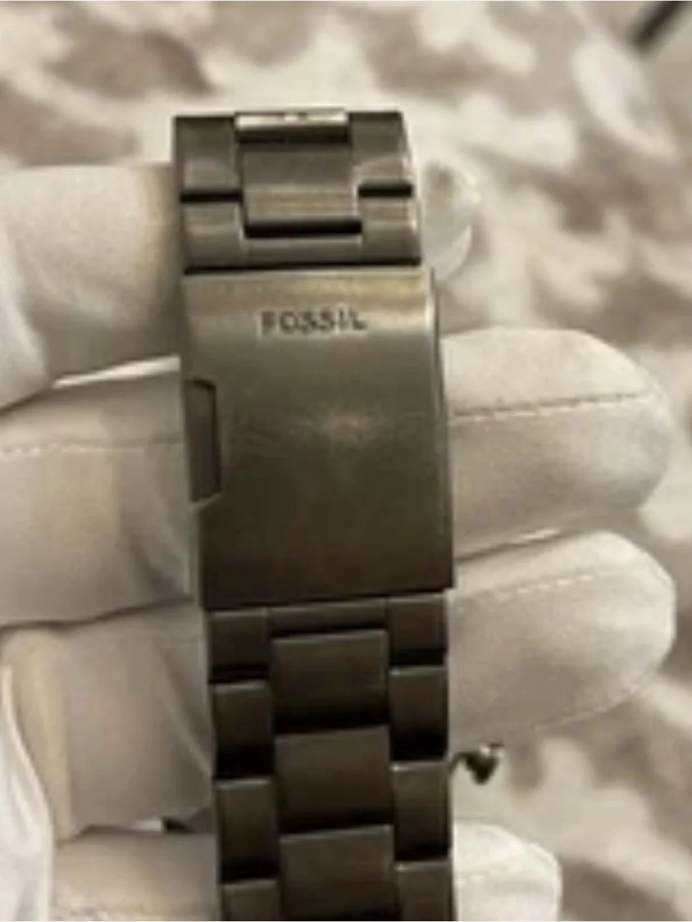 Fossil Nate Chronograph Smoke Quartz JR1437 Stainless Steel Watch